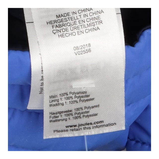 Coat puffer blue hooded