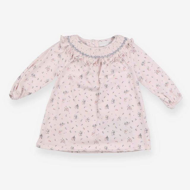 Dress long sleeve pink floral