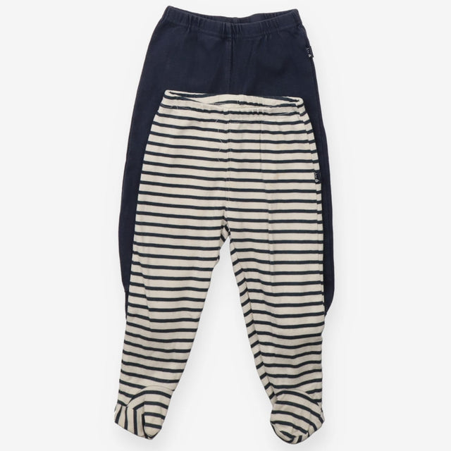 Leggings blue and striped 2pc