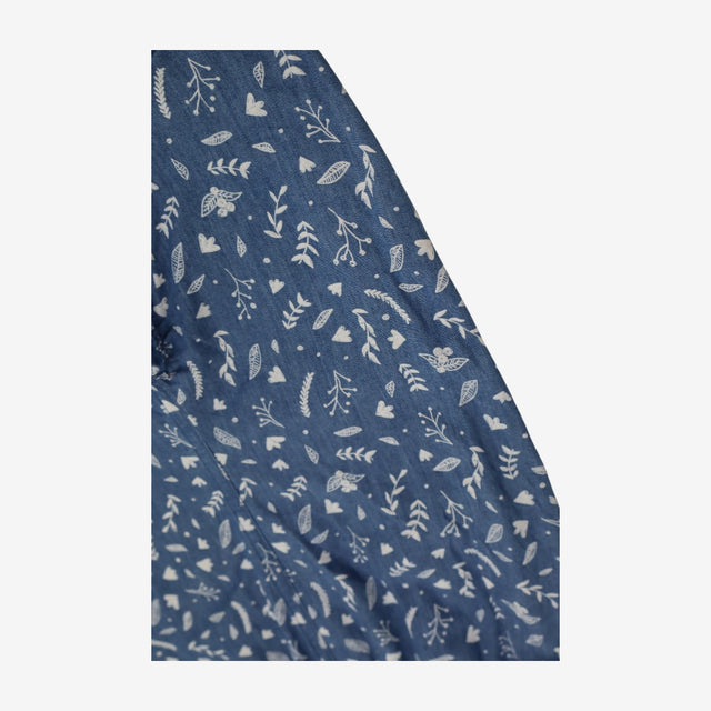 Reversible Romper Floral Denim and Jersey Stripe w
