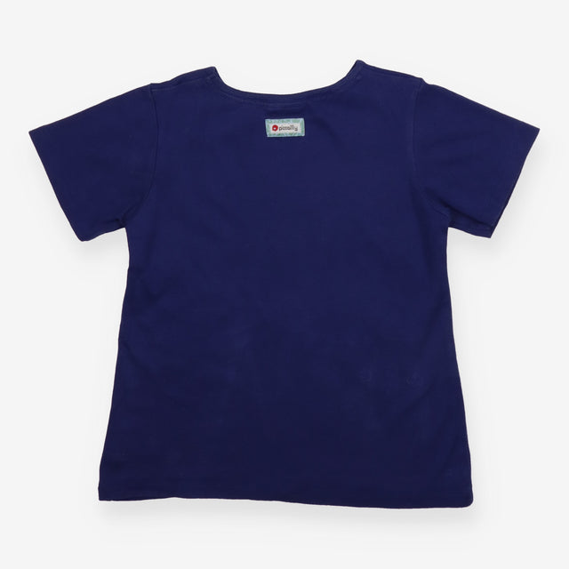 T-Shirt Navy Dinosaur Appliques