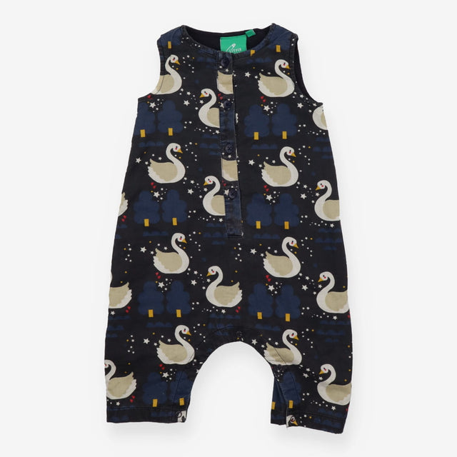 Navy Swan Romper