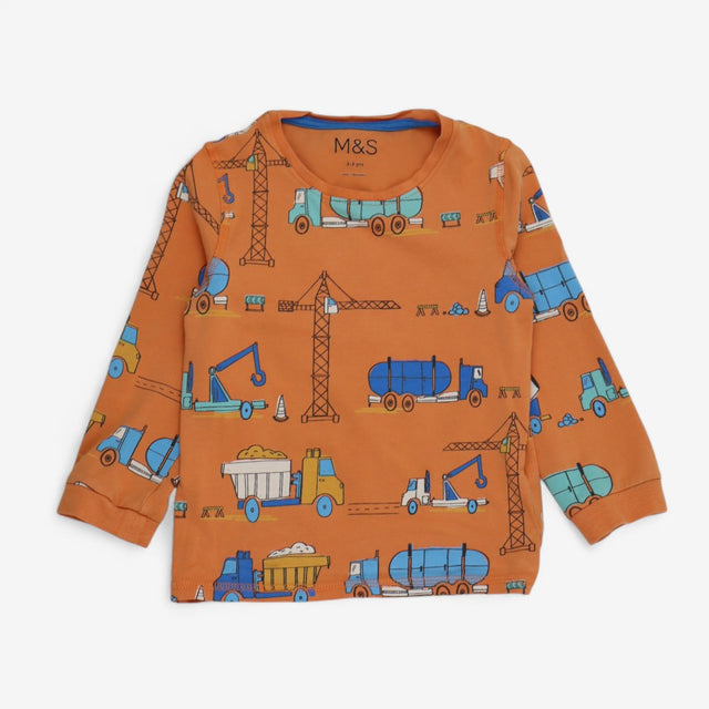 Orange Construction Site Pyjamas