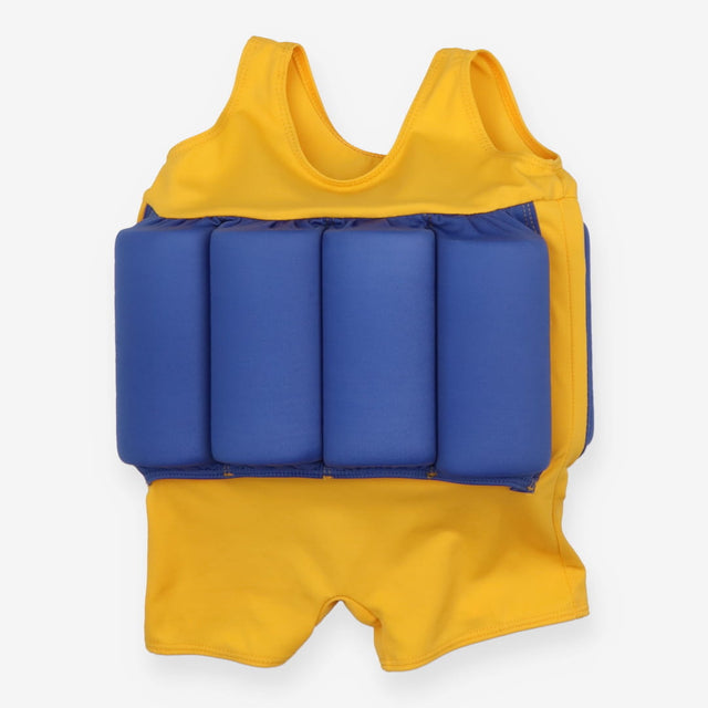 Swimsuit with floats blue yellow