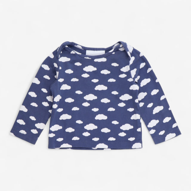 T-shirts Long Sleeve Blue Cloud