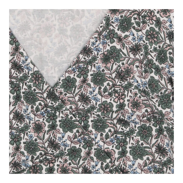 T-shirt green floral wrap