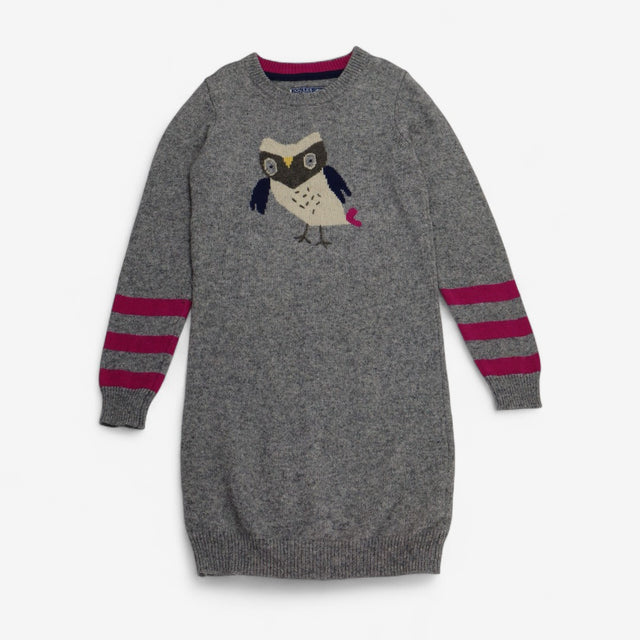 Jumper Dress Grey with Owl