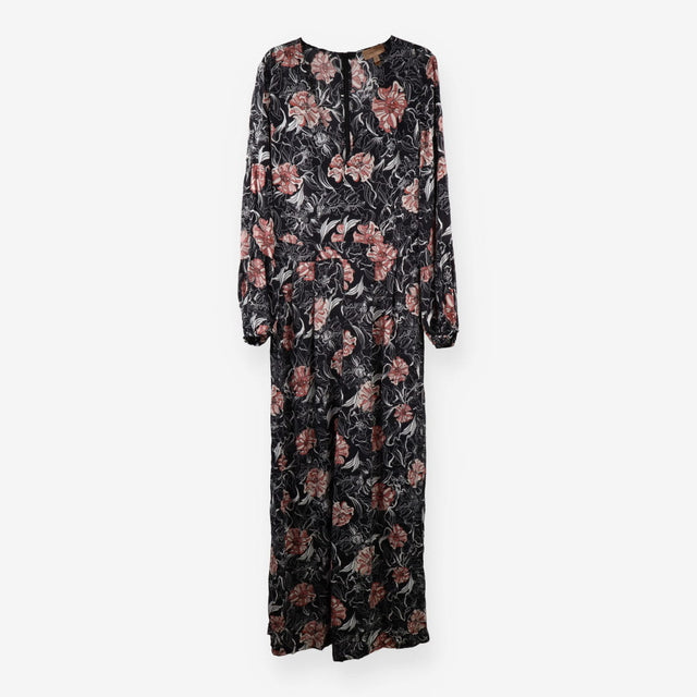 Palazzo Jumpsuit – Black & Floral Print