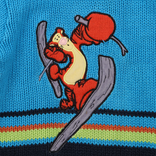 Sweater blue knit Tigger