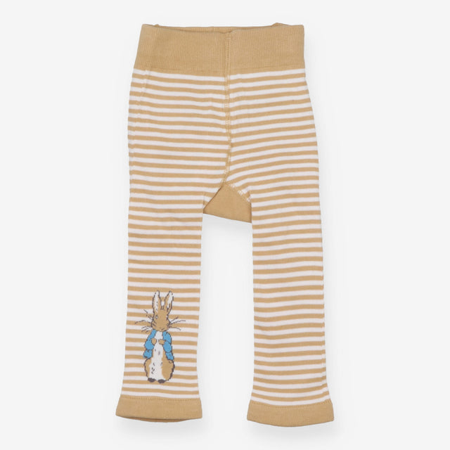 Leggings peter rabbit white and beige striped