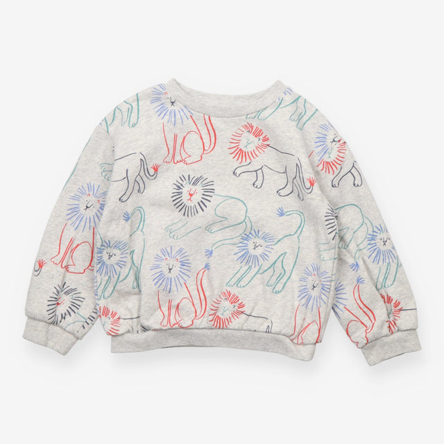 Grey Sweatshirt with Lions