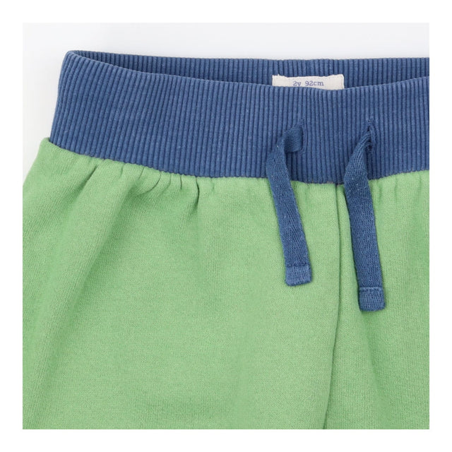 Joggers green navy knee patch