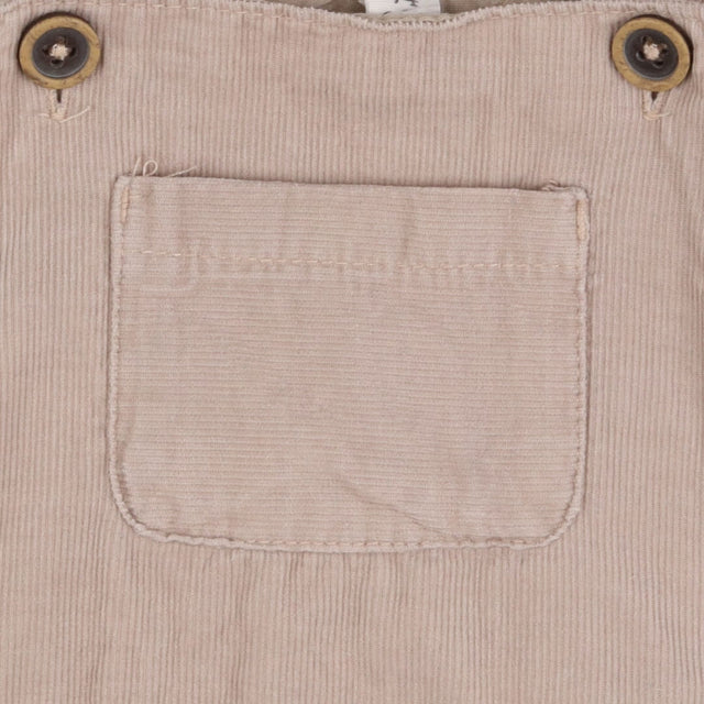 Beige cord dungarees
