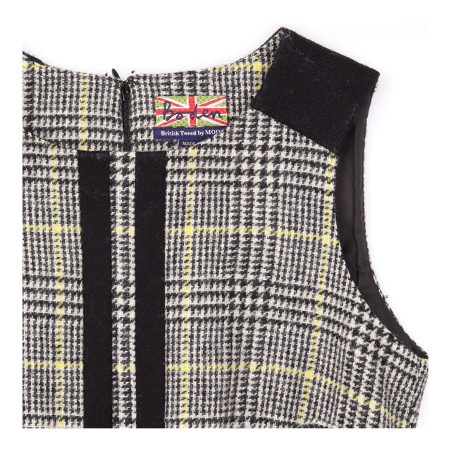 British Tweed by MOON 100% Wool Check Pinafore Dre