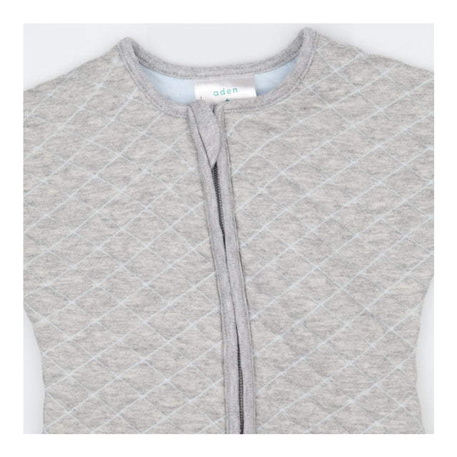 Grey snuggle suit with sleeves
