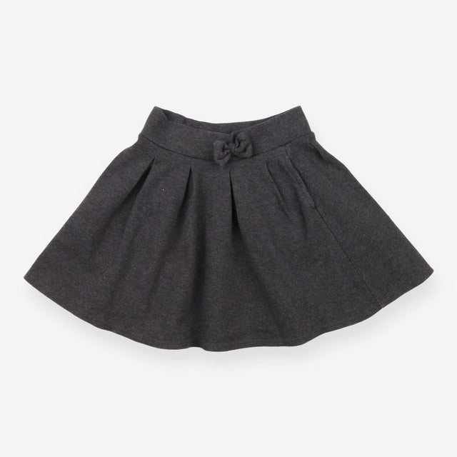 Jersey Bow Grey School Skirt