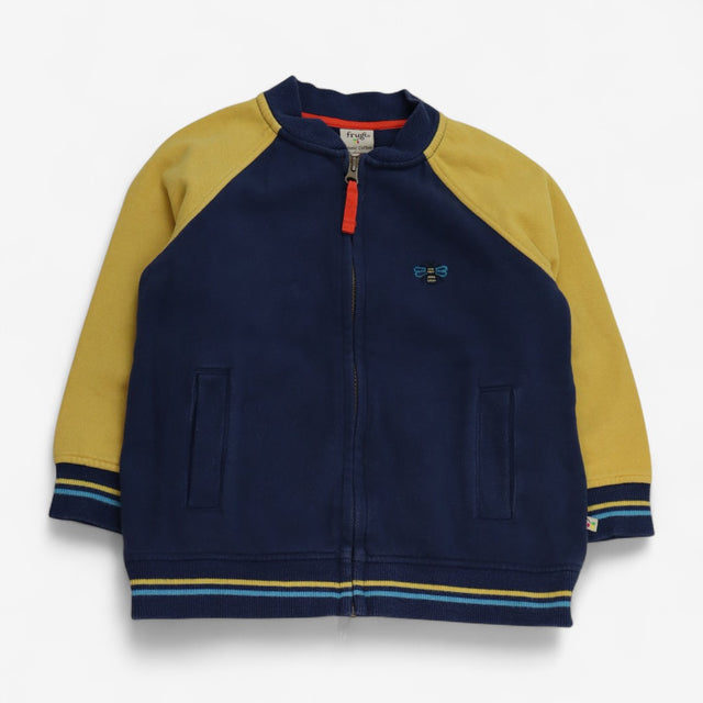 Jumper Zip Up Blue an Yellow with Bumblebee