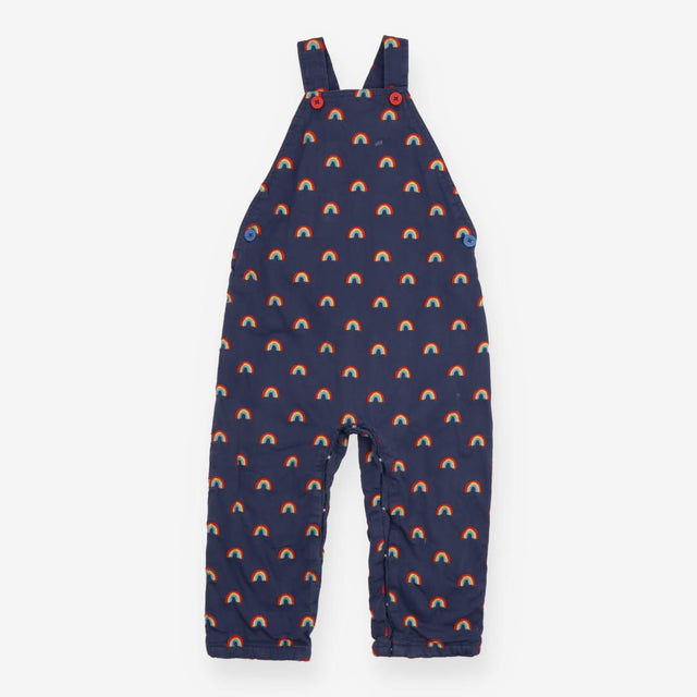 Dungarees Navy with Rainbow Appliques