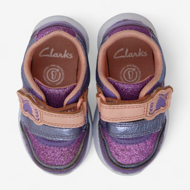 Trainers Purple Glittered Unicorn