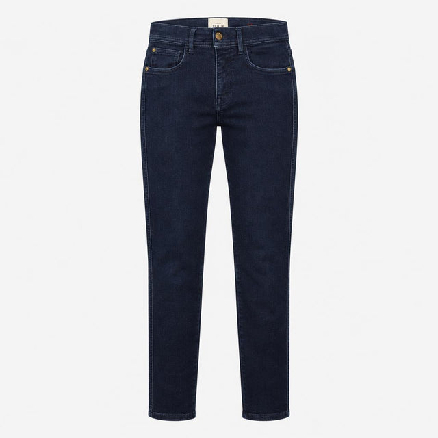 Jeans Dark Blue Indigo Straight Slim Fit Denim