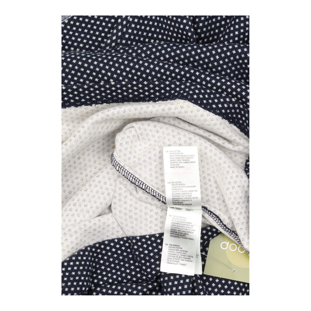 Dress Tunic Jersey Geometric Navy White