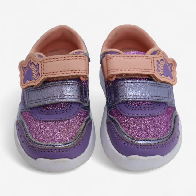 Trainers Purple Glittered Unicorn