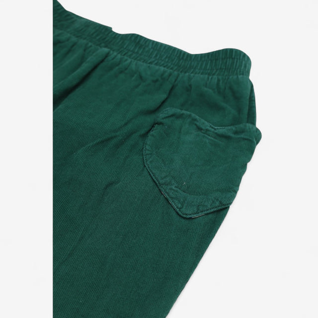 Green Pull on Cords heart pocket
