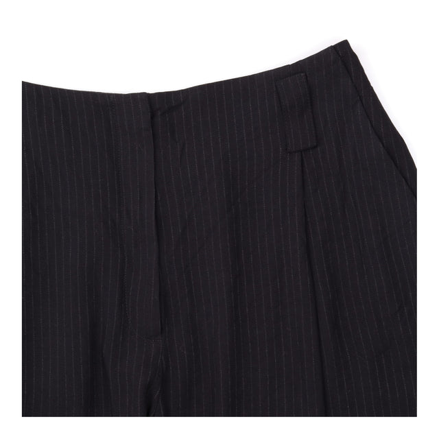 Culottes Akira Pinstripe Washed Black High Waist W
