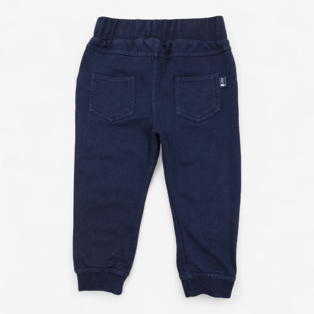 Navy Joggers Navy Ship on Pocket