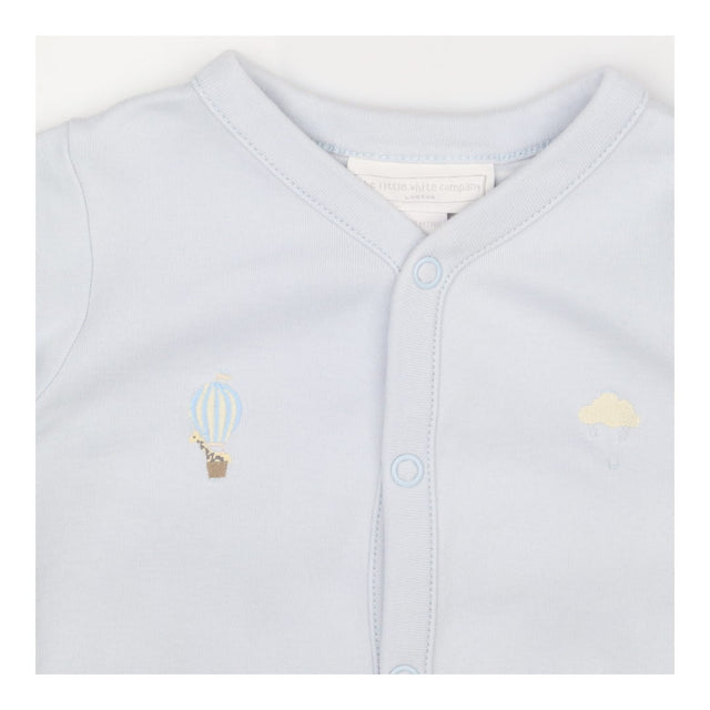 Jersey Sleepsuit Light Blue with Air Balloons and