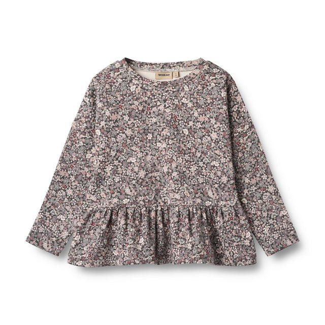 Purple Stone Flowers Carolina T-shirt L/S