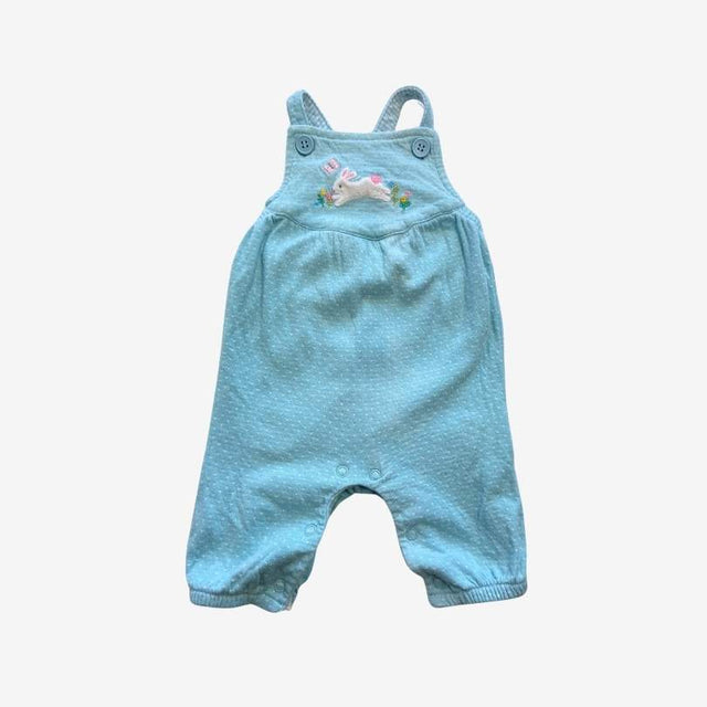Blue Spotty Bunny Dungarees