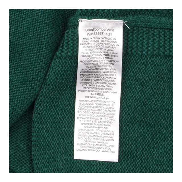 Green Textured Knit Sleeveless Sweater Vest