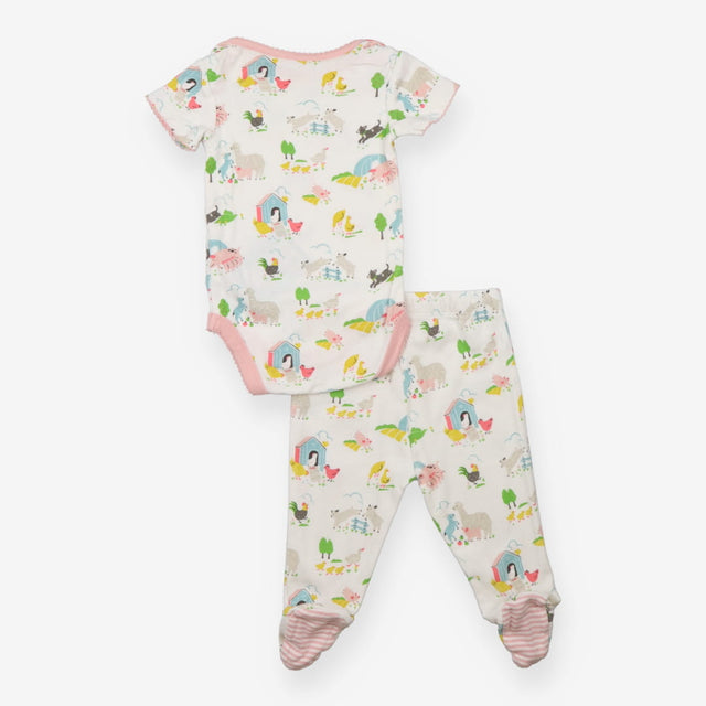 Outfit bodysuit leggings white farm