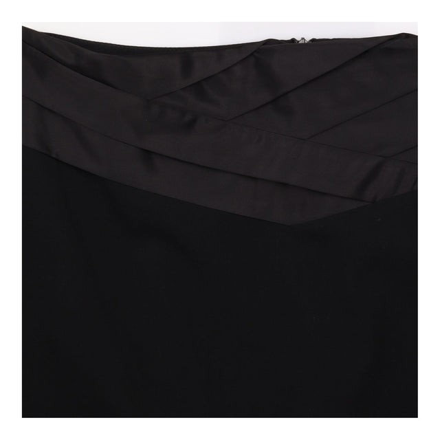 Skirt Pencil Satin Waistband Black