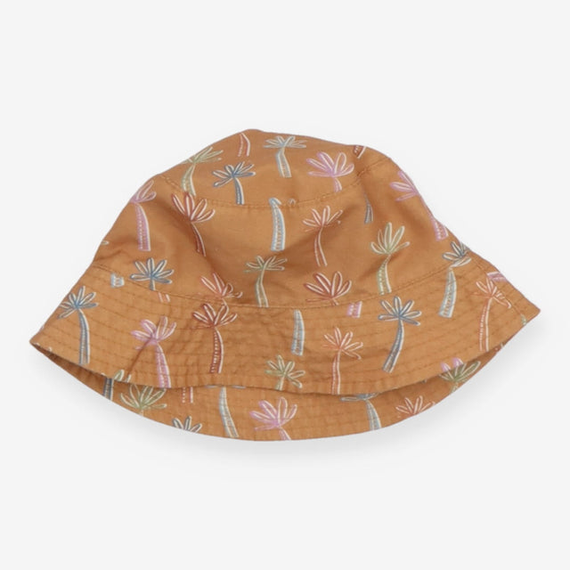 Bucket Hat Brown and Multi Colour Palm Trees