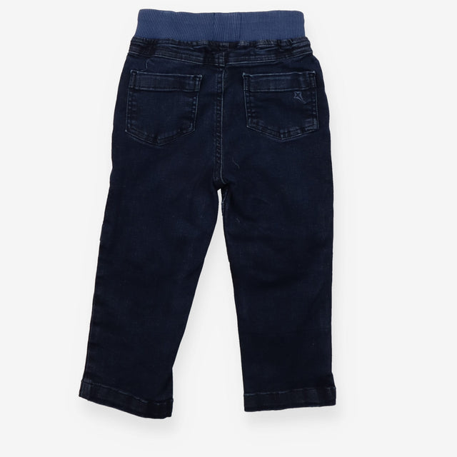 Pull On Trousers Denim Drawstring