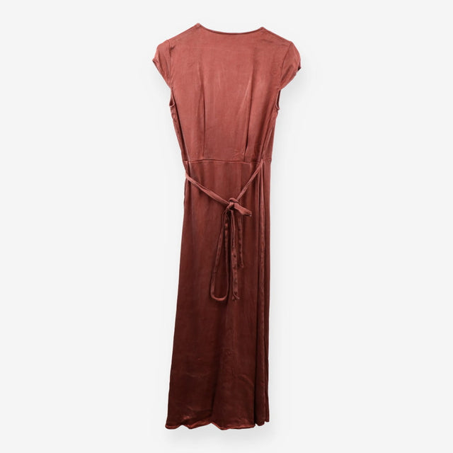 & Other Stories Viscose Wrap Dress - terracotta