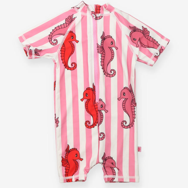 Swimsuit Pink Stripe Seahorse