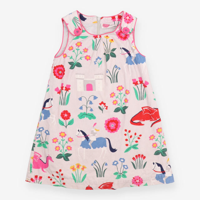 Pinafore Cord Grey Castle Fairytale
