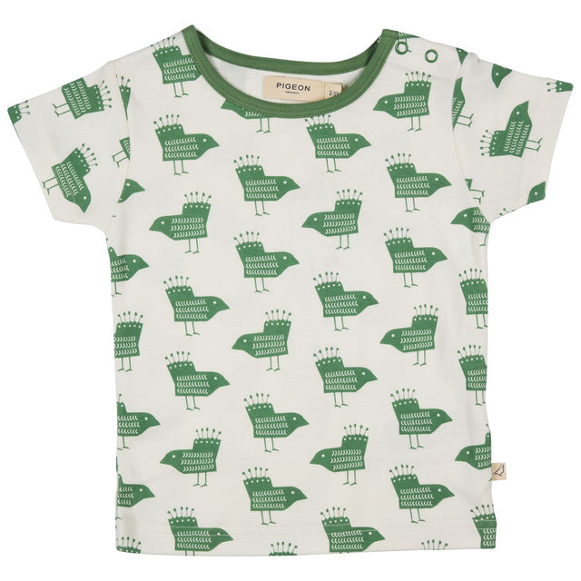 T-shirt Short Sleeve -Birds on White
