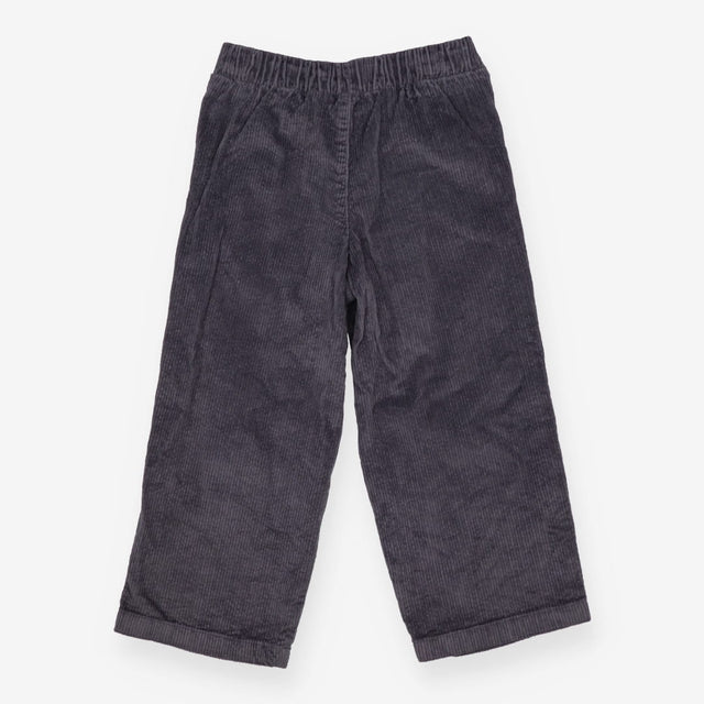 Grey wide leg cord trousers