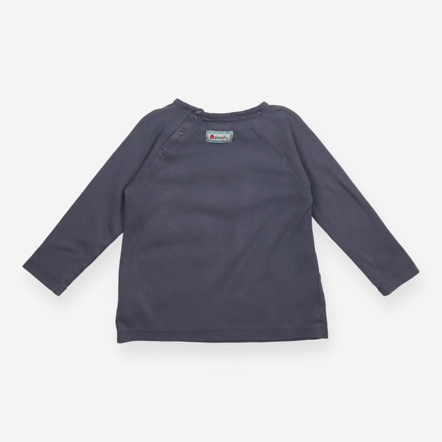 T-shirt long sleeve grey owl