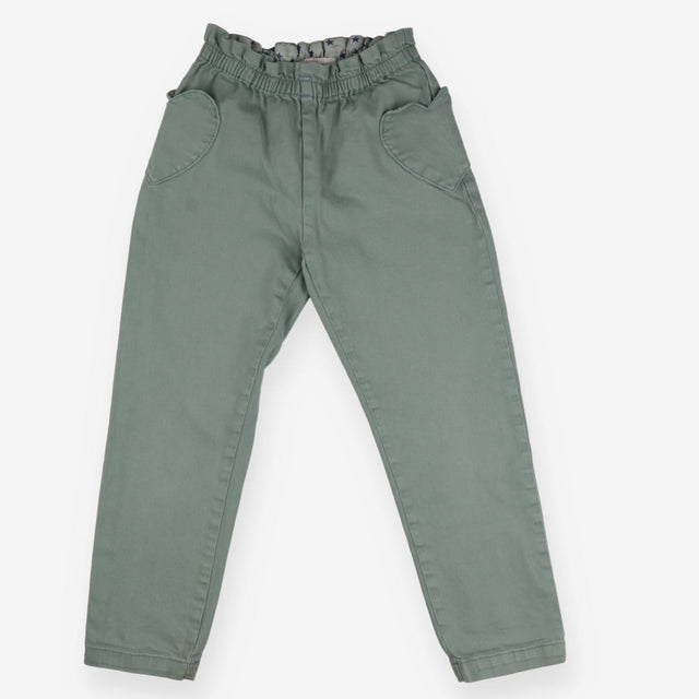 Green Jeans Heart Pocket