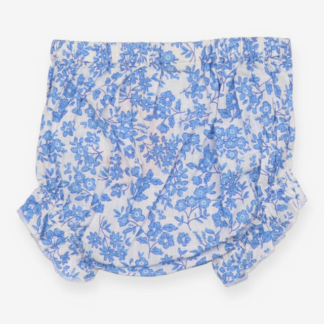 Blue and white floral bloomers