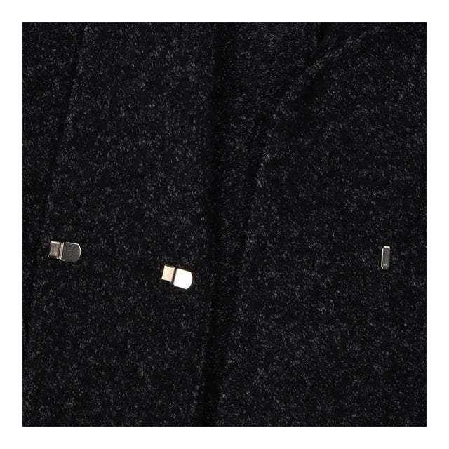 Jacket Black Wool Collarless