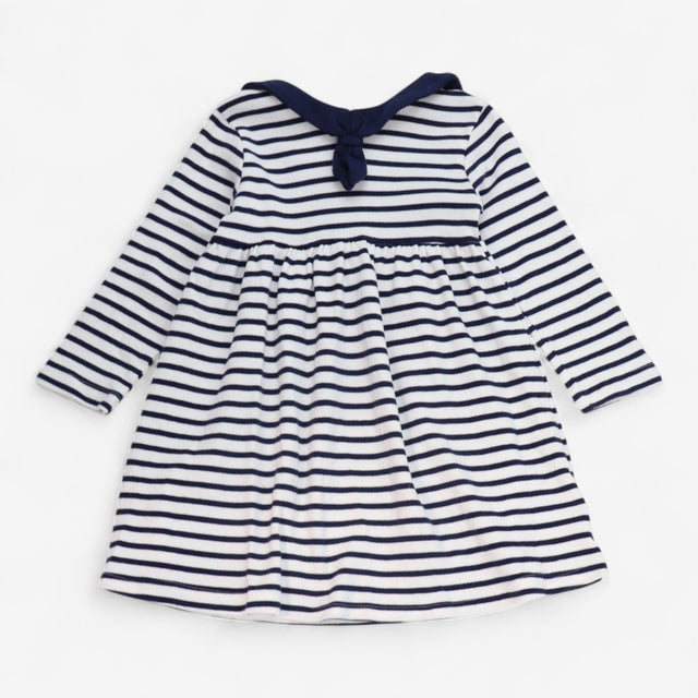 Dress Jersey Long Sleeve Sailor Collar