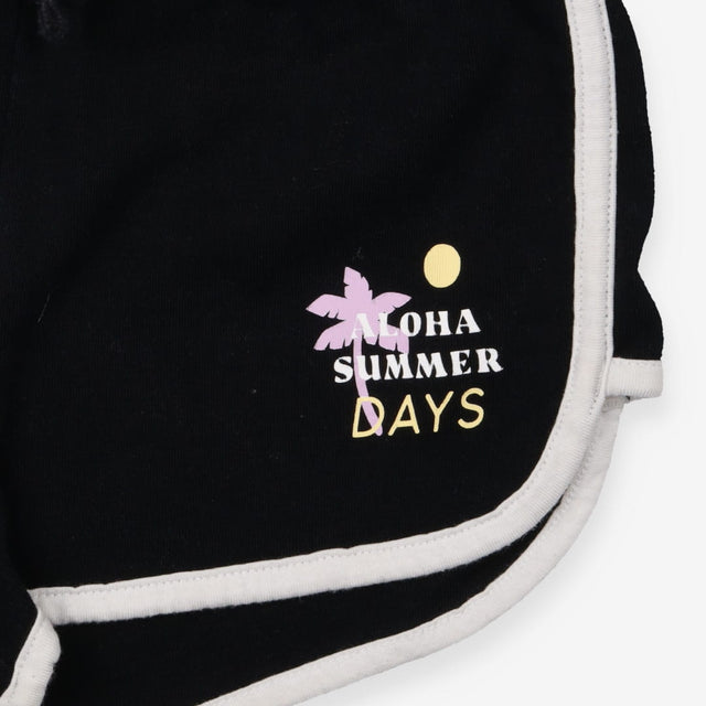 Shorts jersey black aloha