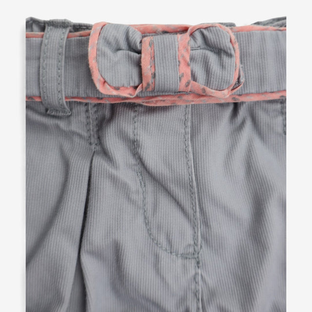 Grey shorts band legs pink edging