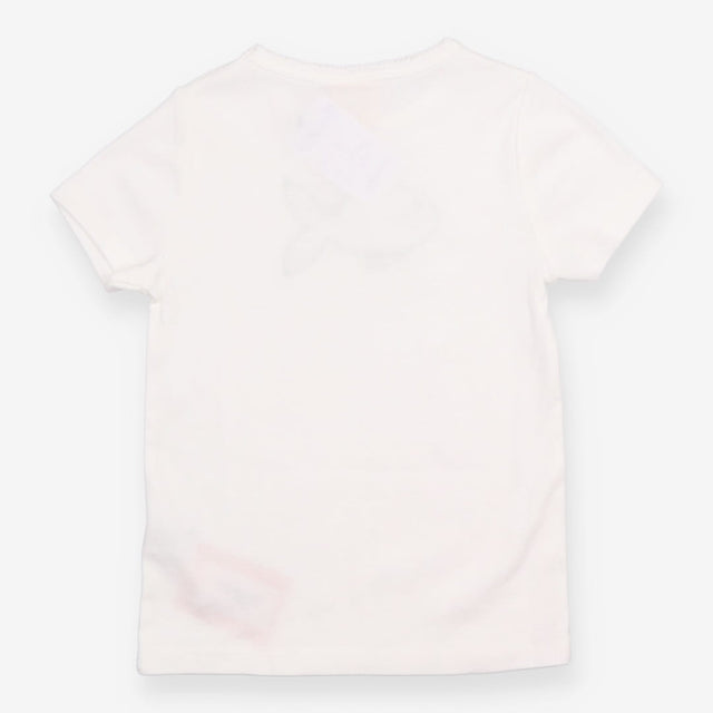 T-shirt white with green check fish